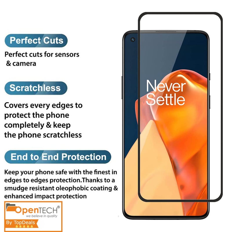 OpenTech ® Military-Grade Tempered Glass Screen Protector Compatible for Oneplus Nord CE 4 5G / Oneplus Nord CE 3 5G with Edge to Edge Coverage and Easy Installation kit - Image 2
