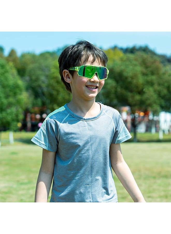 Rockbros ROCKBROS Kids Polarized Sunglasses Cycling Glasses Sport Sunglasses UV400 Protection for Youth Boys Girls Age 8-14  - Image 2