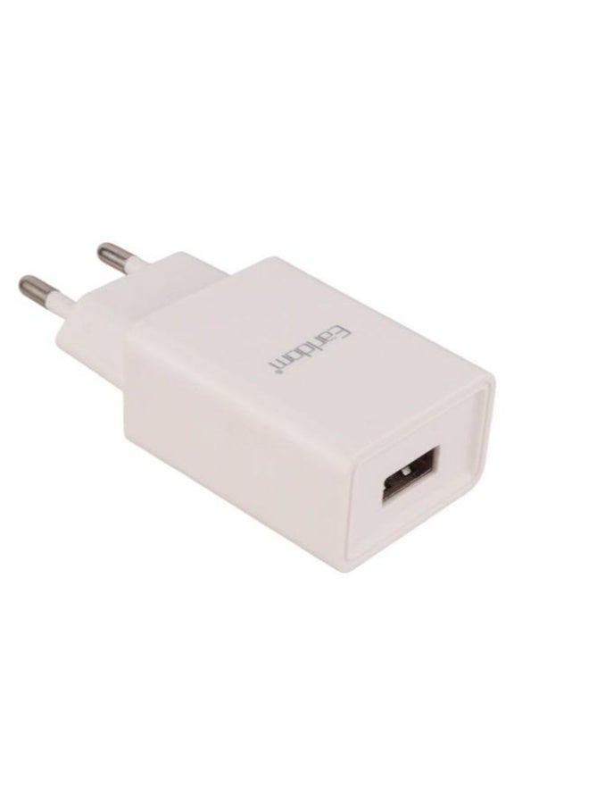 Earldom Charger with Cable ES-EU27 USB-C 10.5W 1 m – White - Image 1