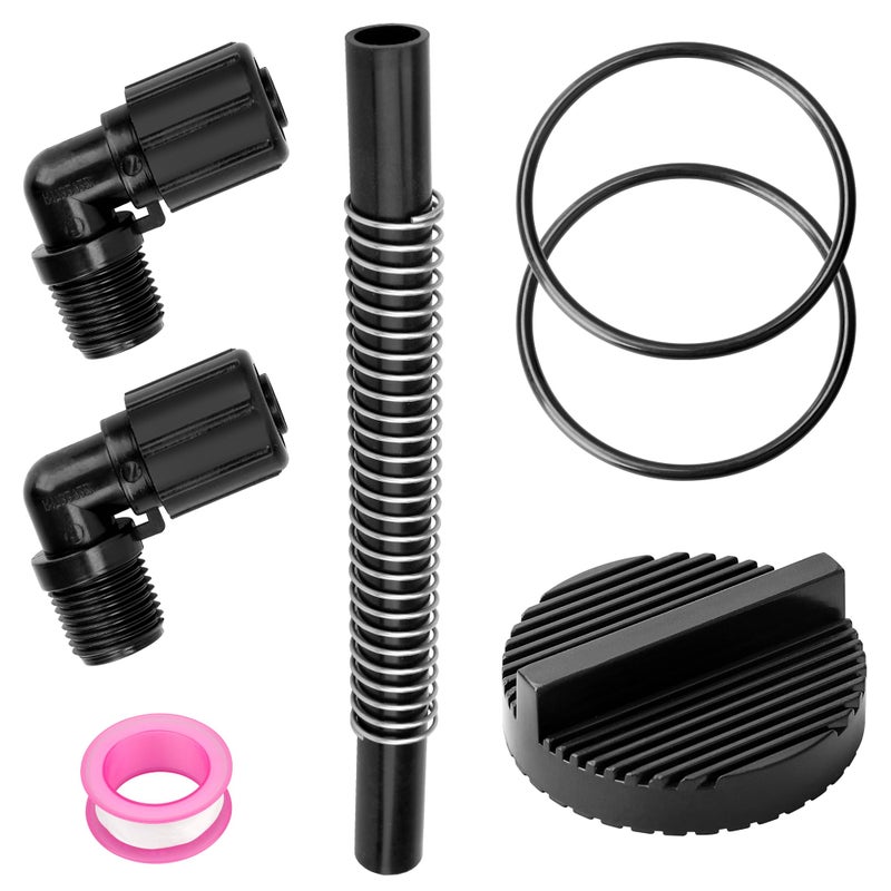 Dfnidy Chlorinator Tubing R172091 for Pentair Rainbow 320 ChlorineBromine Feeders Chlorinator Feeder Hose Kit with R172272 Elbow R171097 Tube Support Spring R172255 Screen and R172009 Chlorine ORing - Image 2