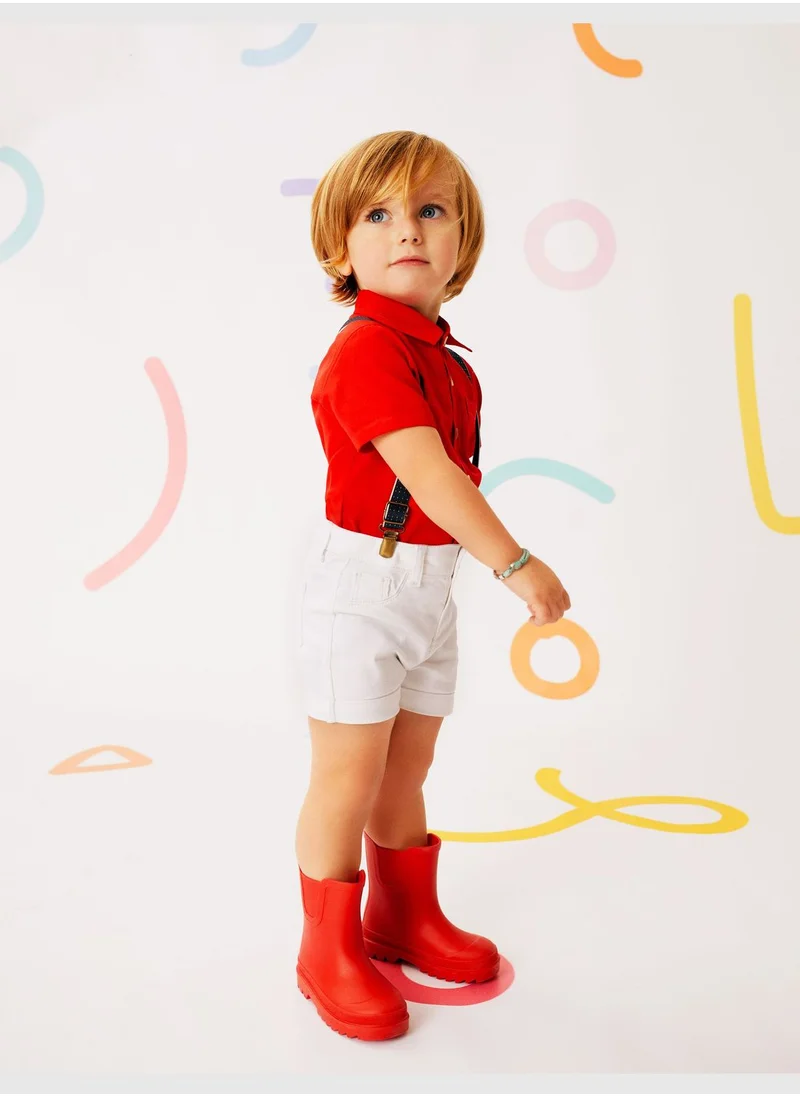 KOTON Jean Shorts with Suspender Cotton