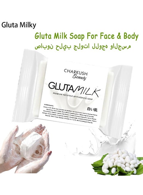 Gluta Milk Soap, Whitening Bar Soap, Beauty Soap Bar, Premium Intensive Brightening Soap