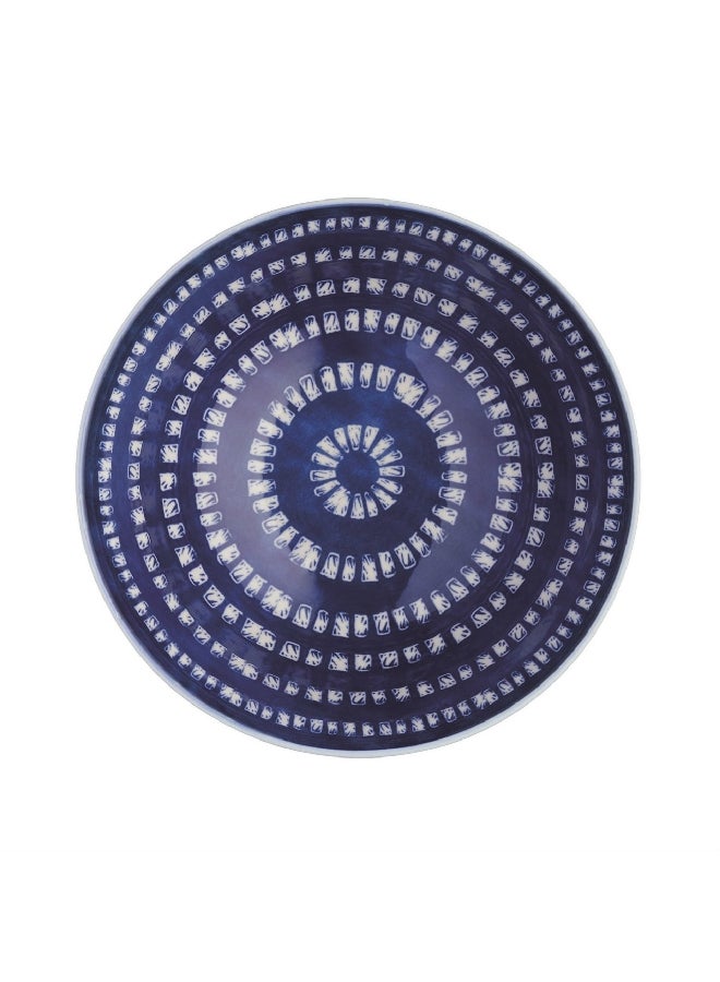 KitchenCraft Microwave and Dishwasher Safe Ceramic Bowl White and Blue 15.7 cm KCBOWL09 - Image 3