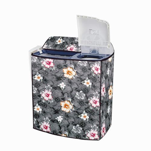 Wings Star Semi Automatic Washing Machine Cover Suitable for IFB, Samsung, LG 6 kg, 6.2 kg, 6.5 Kg (80 X 51 X 86 Cms) | Dustproof & Waterproof | Polyester, KUM87 - Image 1