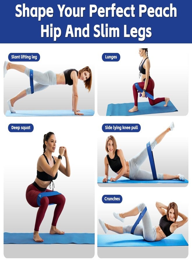 Coniflor Resistance Bands for Working Out - 5 Exercise Bands Set with Workout Guide - Fabric Elastic Bands for Physical Therapy - Fitness Bands Ideal for Legs Hip Glute - Image 5