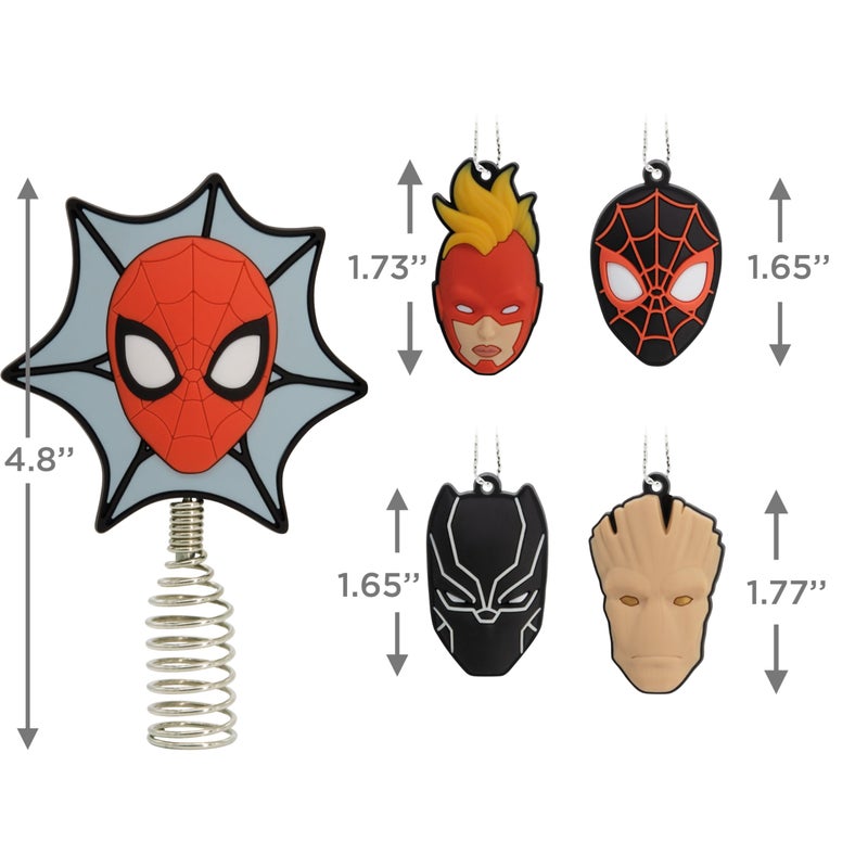 هولمارك Hallmark Marvel Super Heroes Mini Christmas Tree Topper and Olments من 5 - Image 4