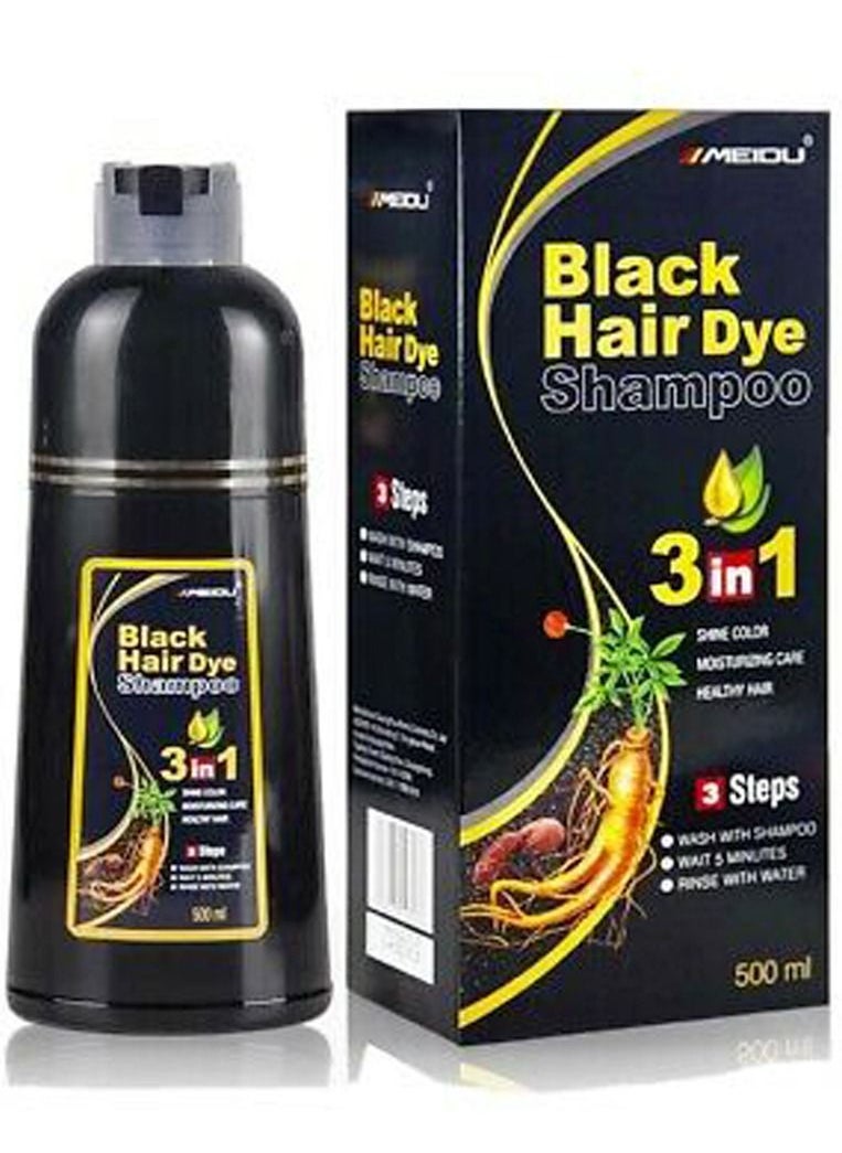 3 In One Permanent Black Hair Dye Shampoo 500ml - pzsku/Z08669F296EF93FD55CF4Z/45/_/1688227631/4e308d54-fad4-4a55-b07e-d5e6c05961a0