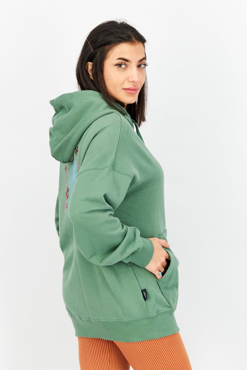 PUMA Women Sportswear Fit Brand Logo Sweater, Green - Image 4