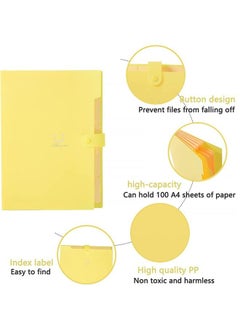 A4 Paper Expanding File Folder 5 Pockets Cute Folders Yellow - pzsku/Z0866B9C48FC1CF3B6F6EZ/45/_/1688017826/fc346fa9-1fda-4d8f-9252-6e8b53a12e6a