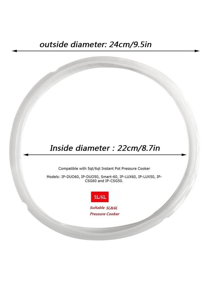 Silicone Sealing Ring Clear + Pressure Cookers Gasket + Universal Replacement Floater And Sealer For 5/6 Quart Models - pzsku/Z0866BC69ED33878C9B35Z/45/_/1733731379/d58c845d-c3ad-4eb9-9c64-8349ed5ca159