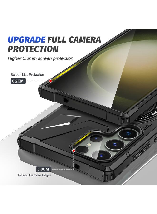 اس-توب جراب لهاتف Samsung Galaxy S24+ 5G MagSafe جراب مغناطيسي مقاوم للصدمات مع حامل حلقي - Image 4