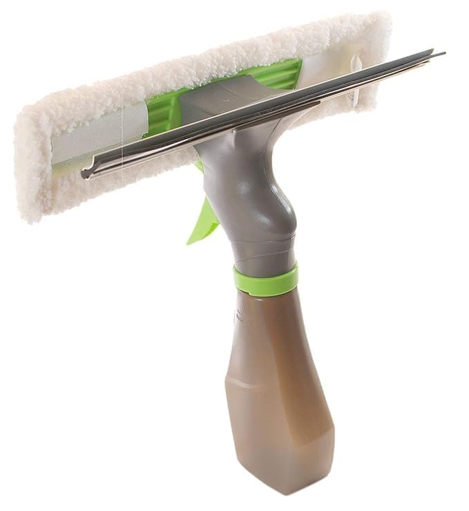 GOPSAM GOPSAM 3 in 1 Plastic Easy Glass Spray Type Cleaning Brush Wiper Clean Shave Car Window Cleaner for Car Window Mirror Glass Floor Stove with Spray Cleaning Cloth  - Image 4