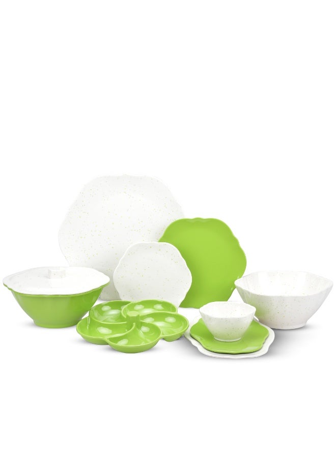 Diamond Home طقم ميلامين اوركيد دايموند هوم جراينت اوف وايت * لموني 38 ق insp - Image 2