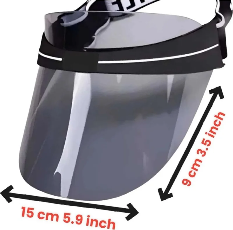 تيزجيلسين Women's Sunscreen Colored Plexiglass Visor Beach Hat