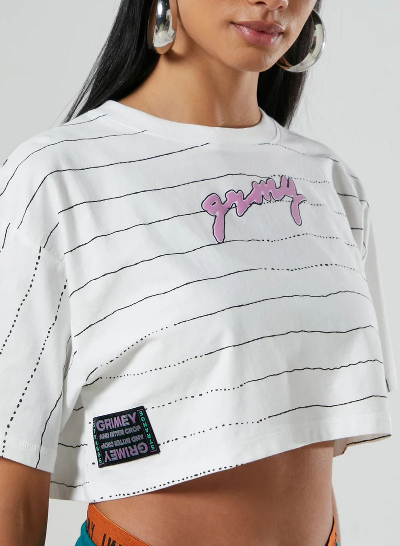 Grimey Strange Fruit AOP Cropped Top