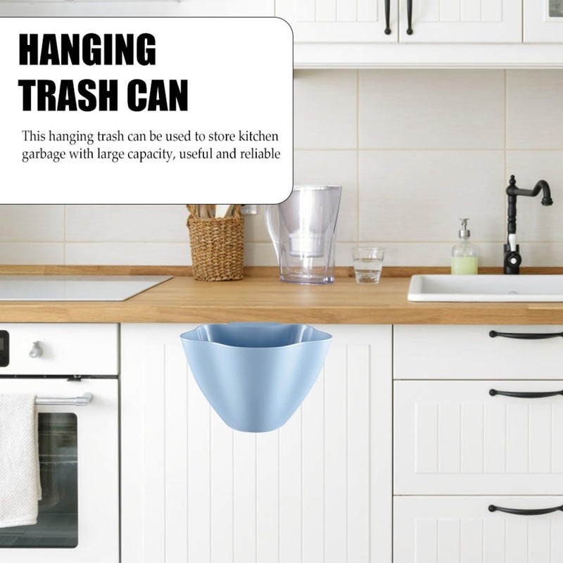 3pcs Hanging Trash Cans Kitchen Garbage Bin Mini Wall-Mounted Multi-Purpose Waste Bins with Folding Design for Home Organization and Kitchen Use - Image 4