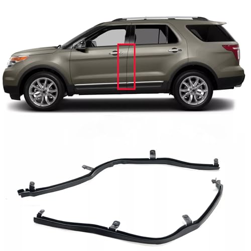 skkyoro 1 Pair LH & RH Front Edge of Rear Door Weather Strip Seal for Ford Explorer 2011-2019 Right Passenger and Driver Left Side Rear Door Weatherstrip Replaces BB5Z-7825324B BB5Z-7825325B - Image 1