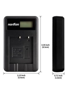Norifon SLB-0837 LCD USB Charger for Samsung Digimax i5, Digimax L50, Digimax L60, Digimax L80, i70, L700, L73, NV3, NV5, NV7, NV7 OPS Camera and More  - Image 5