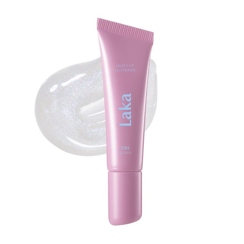 Laka Fruity Lip Glotioner, 10ml/0.33 fl.oz, Lip Gloss with High Shine Vivid Colors, Jelly tip for Hygienic & Easy Application, K-Beautyâ€‹â€‹ (#700 Glowy) - Image 1
