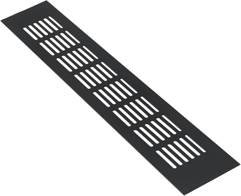 60x350mm Aluminum Rectangular Air Vent Grille Cover For Cabinet Wardrobe HVAC Home Improvement - Image 1