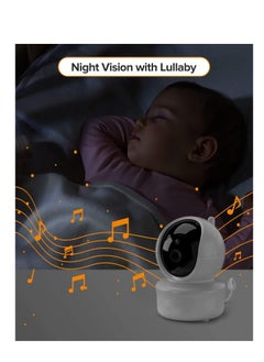 KASTWAVE Baby Monitor, 5” Large Display Video Baby Monitor with Remote Pan-Tilt-Zoom, Infrared Night Vision, Temperature Display, Lullaby, Two Way Audio, 960ft Range Baby Monitor with Camera and Audio  - Image 5