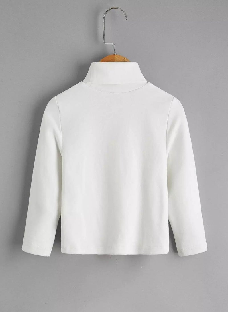 Toddler Boys 2 Pack Cotton Funnel Neck Solid Tee  - Image 2