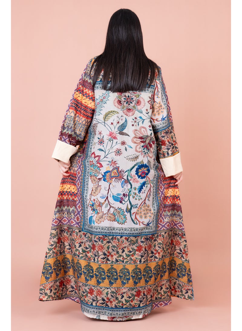 اكسا جلابية ملونة انيقة - Image 2