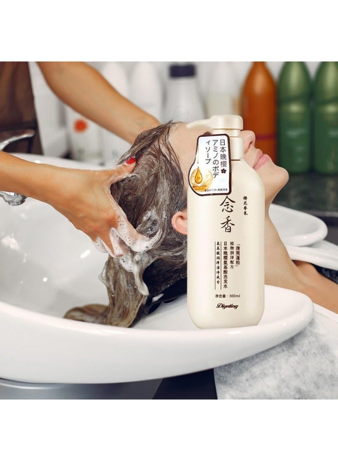 دايتينج Sakura Japanese Shampoo | Sakura Shampoo and Conditioner Japanese | Nourishing Scalp Sakura Shampoo Japan Shampoo | Japan Evening Sakura Amino Acid Shampoo for Thickening Dry Damaged Hair - Image 5