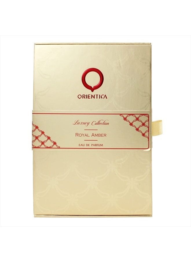 Orientica Luxury Collection Royal Amber for Unisex Eau de Parfum Spray, 2.7 Ounce  - Image 1