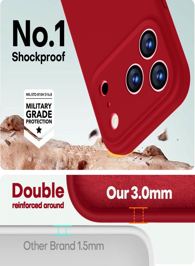 LOVE 3000 غطاء هاتف مغناطيسي سيليكوني متوافق مع هاتف i17 Pro Max من LOVE 3000 (أحمر) - Image 3