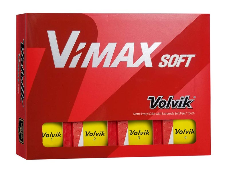 Volvik Vimax Golf Balls - Matte Yellow, One Size - Image 1