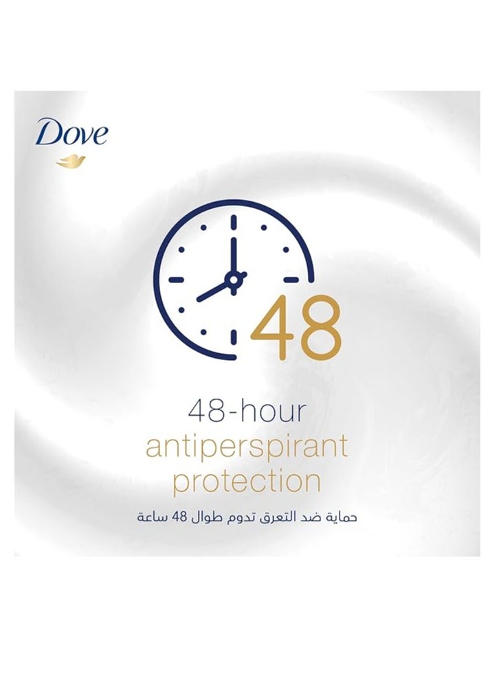Dove Antiperspirant Deodorant Stick, for 48 hour protection, Powder Soft, alcohol free with ¼ moisturising cream, 40gm - Image 4