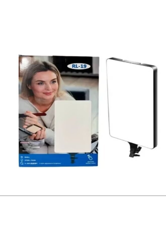 ELTRAZONE LED RL-19 Panel Light – Professional Photography & Video Lighting Kit, Adjustable Brightness & Color Temperature, Portable, USB Powered, Ideal for Studio, Vlogging, Live Streaming & Content Creation - Image 1