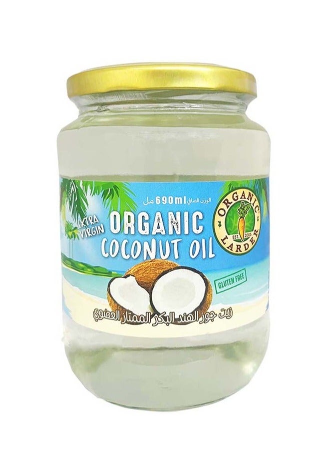Organic Extra Virgin Coconut Oil, Gluten Free, 690ml