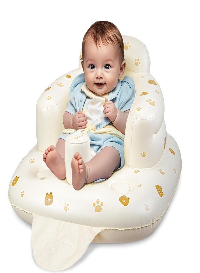 VPGS Inflatable Baby Seat for Babies 3 Months and Up, Built in Pump Infant Back Support Sofa Toddler Chair for Sitting Up, Baby Floor Seater Gifts - Image 1