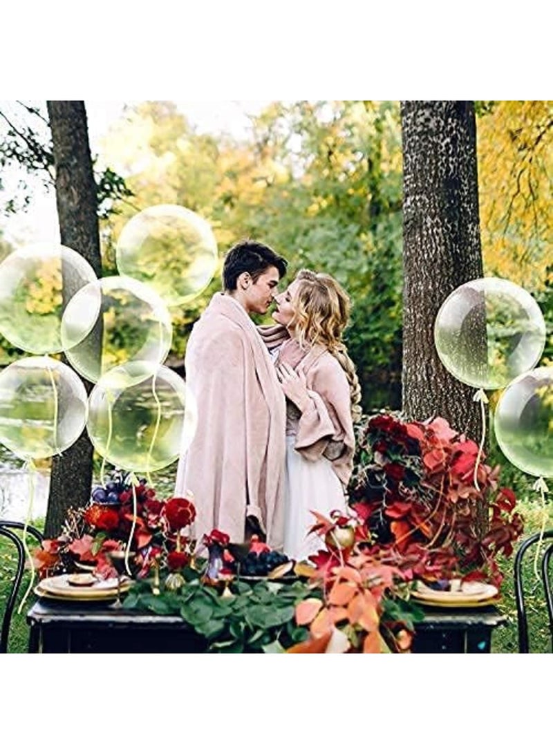 Luckam 30 Pieces Of Transparent Bobo Balloons, Bubble Balloons Are Suitable For Birthday Parties, Houses, Christmas, Wedding Anniversary, Indoor And Outdoor (25.4 Cm) - Image 5