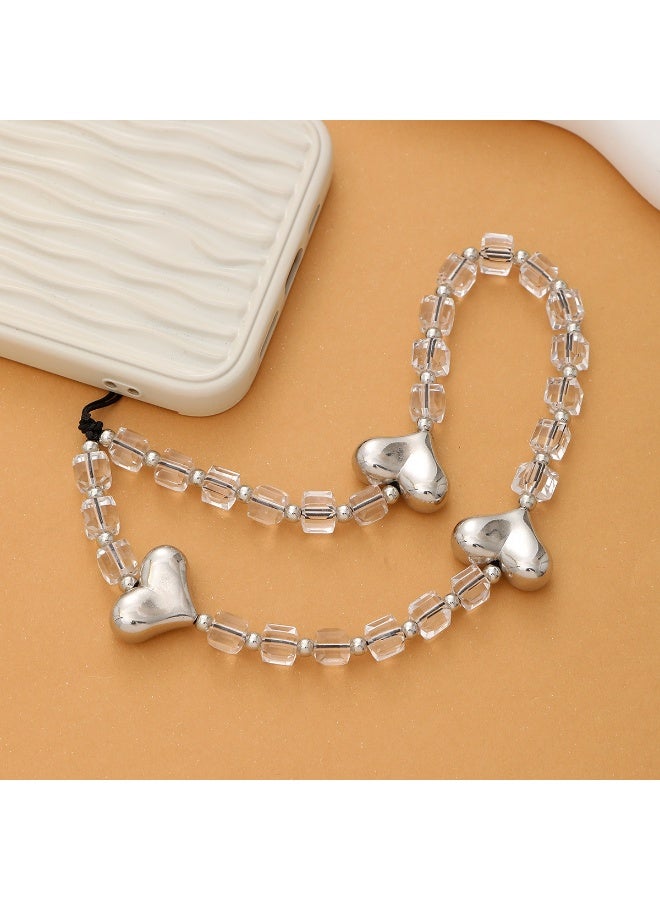 NIBEMINENT Phone Charm/ Chain Strap for Women Girls, Little Fragrance Flower Cell Phone Case Lanyard Wrist Strap