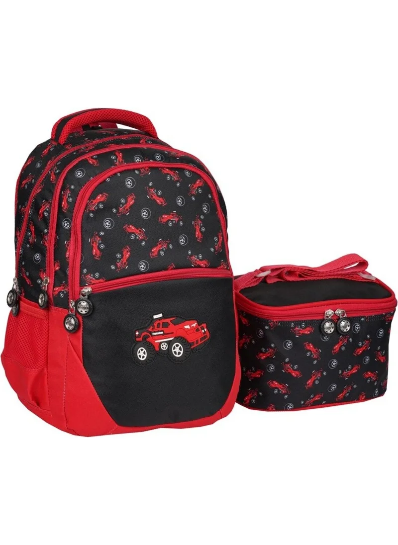 ريلاكسن Boy Nutrition School Backpack 4 Compartment Water Resistant-1350REDCAR