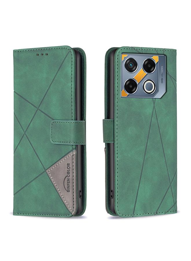 اس-توب جراب لهاتف Infinix GT 20 Pro 5G مصنوع من الجلد بمشبك مغناطيسي على شكل معين - Image 1