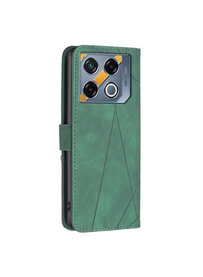 اس-توب جراب لهاتف Infinix GT 20 Pro 5G مصنوع من الجلد بمشبك مغناطيسي على شكل معين - Image 4