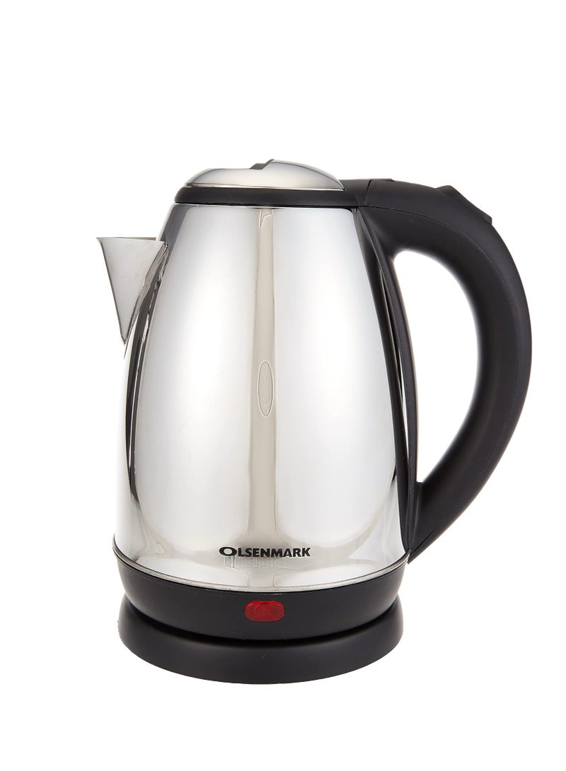أولسنمارك غلاية كهربائية لاسلكية من أولسنمارك سعة 1.8 لتر | غلاية من الفولاذ المقاوم للصدأ | حماية من الغليان الجاف وميزة الإغلاق التلقائي | مثالية للمياه الساخنة وماكينة صنع الشاي والقهوة | 1500 وات - Image 1