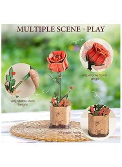 Rowood DIY Wooden Flower Red Rose TW042 Premium 3D Puzzle Building Kits for Adults & Teens - Decorative Home Décor, Ramadan & Holiday Gift (Eid and Birthday) for Puzzle Enthusiasts, Stress Relief STEM Project - pzsku/Z0867FE53D1AFCD084B9BZ/45/_/1739177880/9f9753df-c041-412b-8008-17a814a78b45