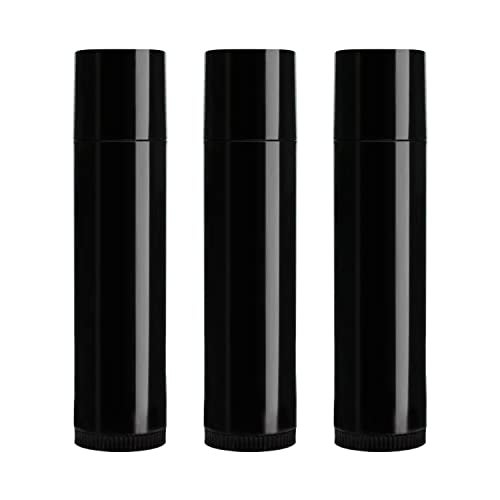 Nsb Herbals 5 Grams / 5 Gm Empty Black Plastic Chapstick/Lip Stick Tube Container for Lip Balm, Lipstick, Cosmetic & Makeup Use (Pack of 12) - Image 1