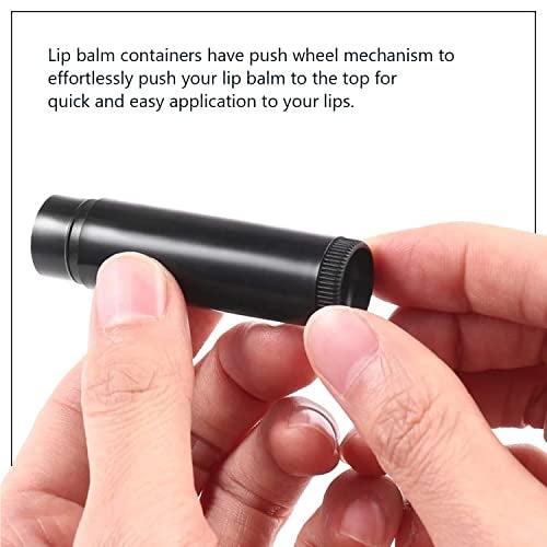 Nsb Herbals 5 Grams / 5 Gm Empty Black Plastic Chapstick/Lip Stick Tube Container for Lip Balm, Lipstick, Cosmetic & Makeup Use (Pack of 12) - Image 5