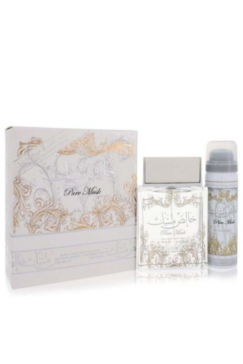 لطافة عطر خالص مسك من لطافة للجنسين او دي برفيوم 100مل مع معطر جسم