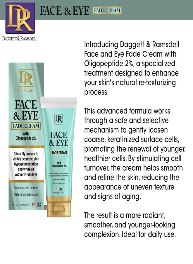 Daggett & Ramsdell Face and Eye Fade Cream with Oligopeptide 2% 4 oz. - Hyperpigmentation and Wrinkle Treatment, Safe for Sensitive Skin - Image 4