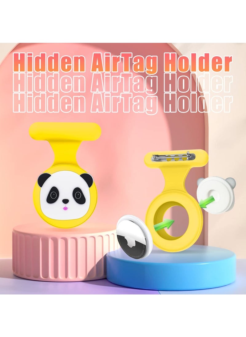 Generic - AirTag Holder for Kids - Discreet Brooch Pin Case for Apple AirTag, More Portable than Bracelets, Necklaces, or Watch Bands - Perfect Accessories for Boys and Girls (4 Models) - Image 1