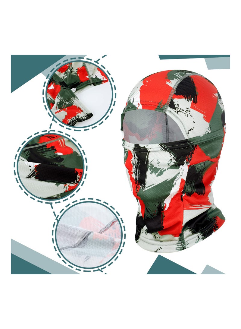 SOLARAE Balaclava Face Mask, 3 Pieces Sun Protection Camo Ski Mask Breathable Full Face Covering for Men Women Outdoor Motorcycle Cycling Running Riding - Image 3