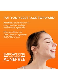 AcneFree Acne Free 3 Step 24 Hour Acne Treatment Kit - Clearing System W Oil Free Acne Cleanser, Witch Hazel Toner, & Oil Free Acne Lotion - Acne Solution W/ Benzoyl Peroxide for Teens and Adults - Original  - Image 3