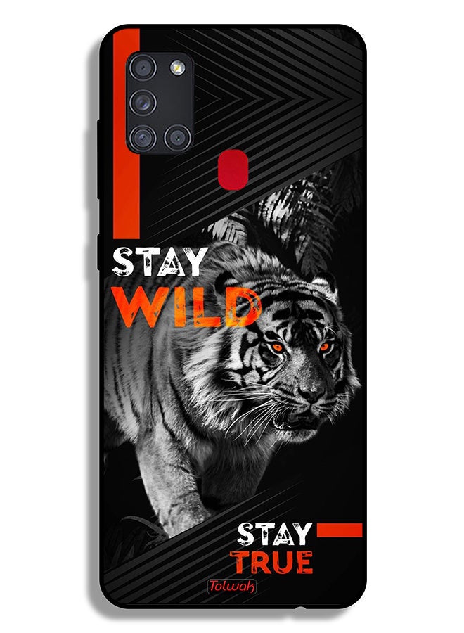 Tolwak Samsung Galaxy A21s Protective Case Cover Stay Wild Stay True  - Image 1